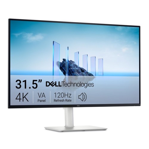 DELL Plus S3225QS monitor komputerowy 80 cm (31.5") 3840 x 2160 px 4K Ultra HD LCD Srebrny