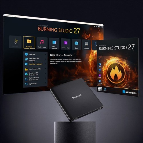 Intenso EOD 500BD Slim dysk optyczny Blu-Ray ROM Czarny