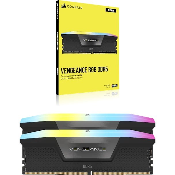 Corsair Vengeance RGB CMH64GX5M2D6000C40 moduł pamięci 64 GB 2 x 32 GB DDR5 6000 MT/s 288-pin DIMM