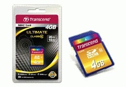 SD Card   4GB Transcend SDHC Class10