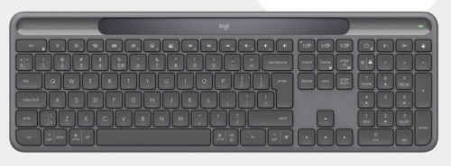 Logitech Signature Slim Solar+ K980 for Business klawiatura Uniwersalne RF Wireless + Bluetooth QWERTZ Niemiecki Grafitowy