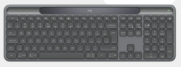 Logitech Signature Slim Solar+ K980 for Business klawiatura Uniwersalne RF Wireless + Bluetooth QWERTZ Niemiecki Grafitowy