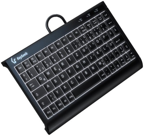 KeySonic KSK-3011ELC (DE) klawiatura Dom USB QWERTZ Niemiecki Czarny