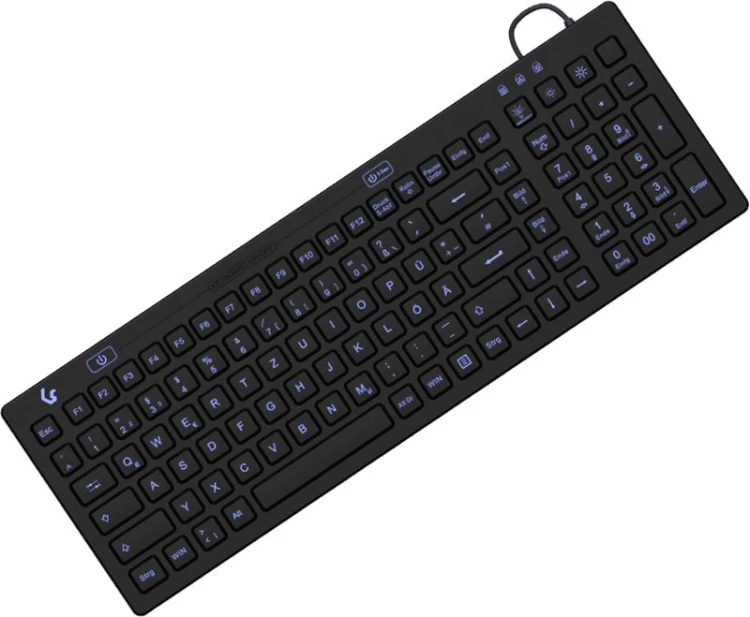 KeySonic KSK-6031INEL-B (DE) klawiatura Przemysłowy USB QWERTZ Niemiecki Czarny