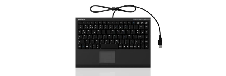 KeySonic ACK-540U+ (UK) klawiatura Biuro USB QWERTY British English Czarny