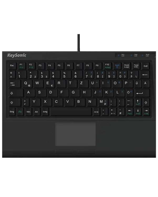 KeySonic ACK-3410 (DE) klawiatura Biuro USB QWERTZ Niemiecki Czarny