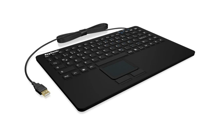 KeySonic KSK-5230 IN (DE) klawiatura Biuro USB QWERTZ Niemiecki Czarny