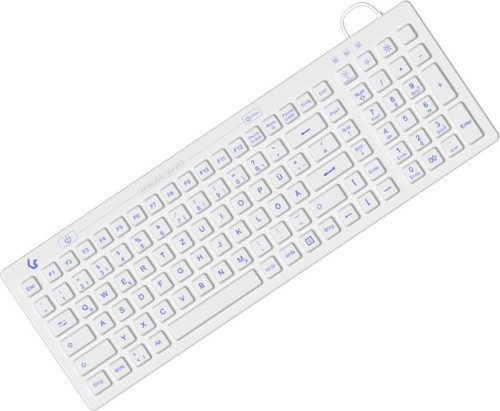 KeySonic KSK-6031INEL-Wh (DE) klawiatura Przemysłowy USB QWERTZ Niemiecki Biały