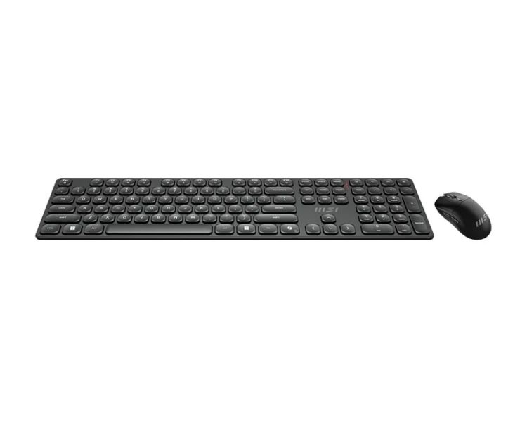 MSI FORGE K210 WIRELESS COMBO klawiatura Dołączona myszka Dom/Biuro USB Czarny