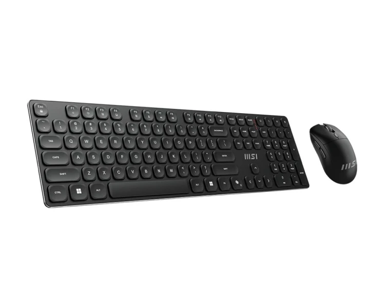 MSI FORGE K210 WIRELESS COMBO klawiatura Dołączona myszka Dom/Biuro USB Czarny