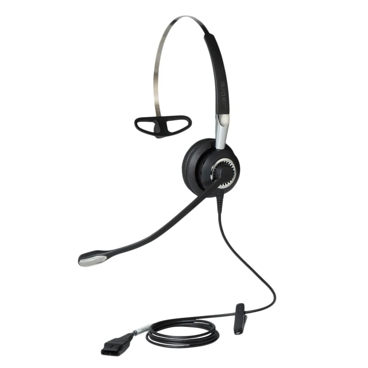 Jabra BIZ 2400 II Zestaw słuchawkowy Przewodowa Opaska na głowę, Nauszny, Opaska na szyję Biuro/centrum telefoniczne Czarny, Srebrny