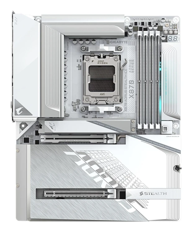 GIGABYTE X870 AORUS STEALTH ICE AMD X870 Gniazdo AM5 ATX