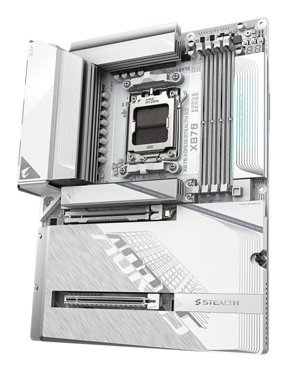 GIGABYTE X870 AORUS STEALTH ICE AMD X870 Gniazdo AM5 ATX