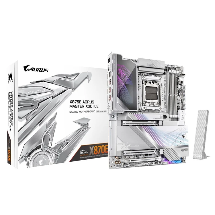 GIGABYTE X870E AORUS MASTER X3D ICE AMD X870E Gniazdo AM5 ATX