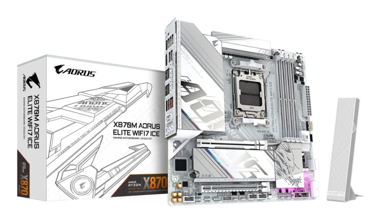 Gigabyte X870M AORUS ELITE WIFI7 ICE      (X870,AM5,ATX,DD