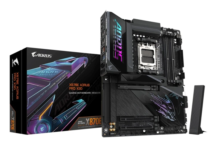 GIGABYTE X870E AORUS PRO X3D AMD X870E Gniazdo AM5 ATX