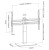 Equip 650612 uchwyt do telewizorów 177,8 cm (70") Czarny