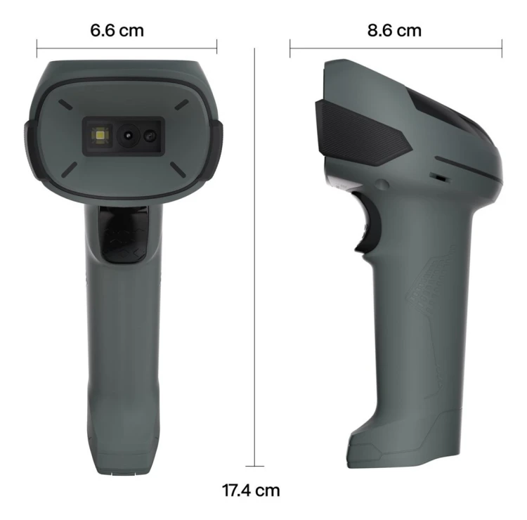 Safescan 310-W Ręczny czytnik kodów kreskowych 1D/2D CMOS Czarny, Szary