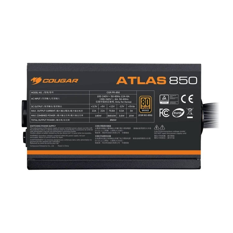 COUGAR CGRVG-750 moduł zasilaczy 750 W 24-pin ATX ATX Czarny