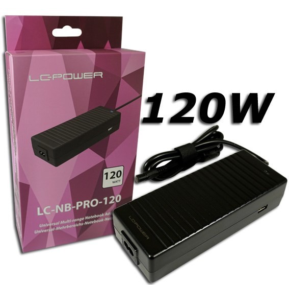 LC-Power LC-NB-PRO-120 adapter zasilający/ inwentor Wewnętrzna 120 W Czarny