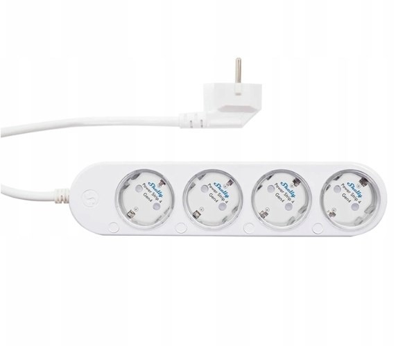 Inteligentna listwa zasilający Shelly Power Strip 4 Gen4 White