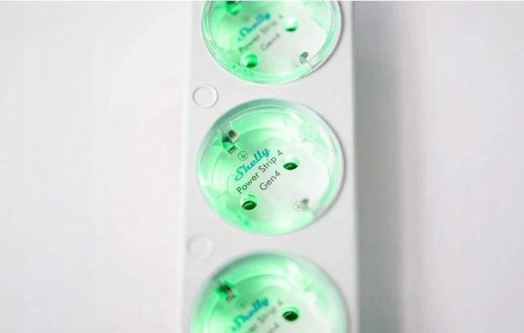 Inteligentna listwa zasilający Shelly Power Strip 4 Gen4 White