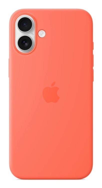 Silikonowe etui Apple iPhone 16 Plus z MagSafe - Tangerine