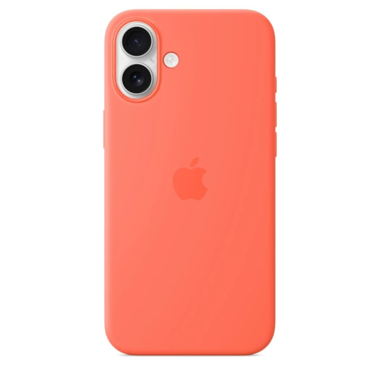 Silikonowe etui Apple iPhone 16 Plus z MagSafe - Tangerine