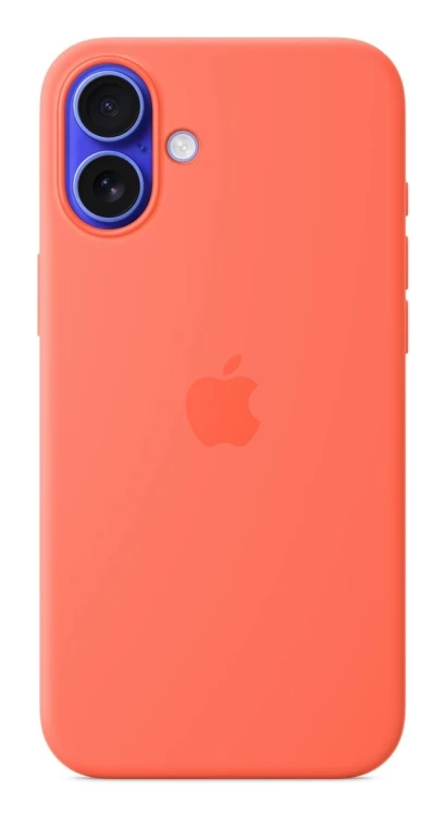 Silikonowe etui Apple iPhone 16 Plus z MagSafe - Tangerine
