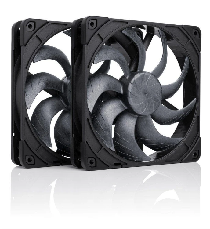 Noctua 140mm NF-A14x25 G2 PWM Sx2 PP chromax.black edition - zestaw dwóch wentylatorów