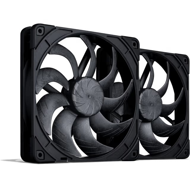 Noctua 140mm NF-A14x25 G2 PWM Sx2 PP chromax.black edition - zestaw dwóch wentylatorów