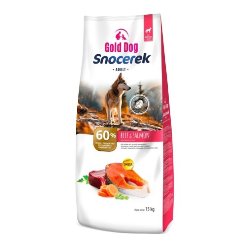 Gold Dog Snocerek Adult Beef & Salmon 15kg