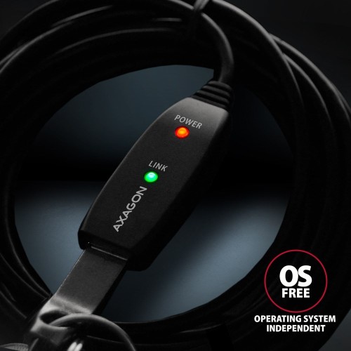 Axagon N ADR-310 USB 3.2 Gen 1 A-M -> A-F aktivni prodlu?ovaci repeater kabel kabel USB USB 3.2 Gen 1 (3.1 Gen 1) 10 m USB A Czarny