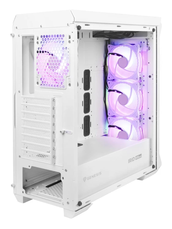 GENESIS OBUDOWA IRID 505 ARGB BIAŁA MIDI TOWER NPC-1872