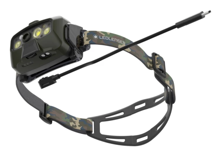 Latarka Ledlenser HF8R Core RGB camouflage