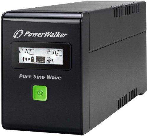 UPS POWERWALKER VI 600 SW IEC LINE-INTERACTIVE 600VA 3X IEC C13 USB-B LCD PURE SINE WAVE