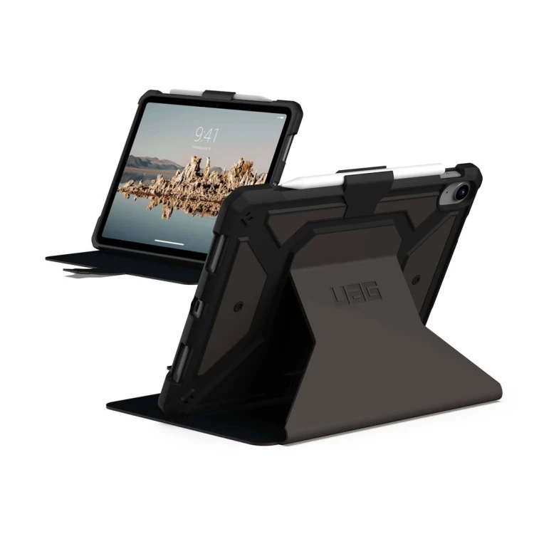 Wytrzymałe etui UAG Metropolis SE Series do iPada 10.9 (10. generacji, 2022) - Metropolis SE Czarne - Etui z klapką do tabletu - Odporne - Poliuretan