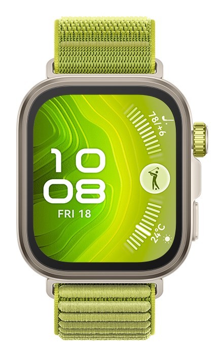 Smartwatch Huawei Watch FIT4 Pro, 3D Woven Žalias Strap, Titanium Body, Seiya-B29