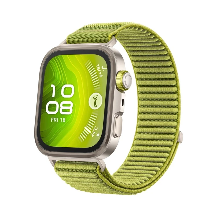 Smartwatch Huawei Watch FIT4 Pro, 3D Woven Žalias Strap, Titanium Body, Seiya-B29