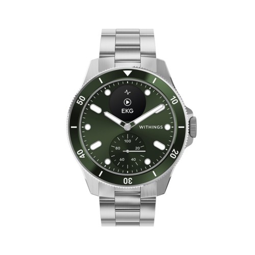 Zegarek Withings Scanwatch Nova - zegarek z funkcją EKG, pomiarem pulsu, SPO2 i temperatury oraz mierzeniem aktywności fizycznej i snu (42mm, green)