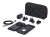 UAG 3in1 Travel Charger - bezprzewodowa ładowarka podróżna do trzech urządzeń 15W, kompatybilna z MagSafe, kabel, wtyczki i organizer w zestawie (blac