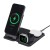 UAG 3in1 Travel Charger - bezprzewodowa ładowarka podróżna do trzech urządzeń 15W, kompatybilna z MagSafe, kabel, wtyczki i organizer w zestawie (blac