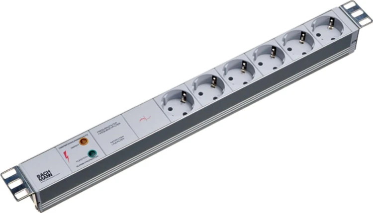 PLISTWA LED PODSTAWOWA BACHMANN 230V 19'' 1U 2M