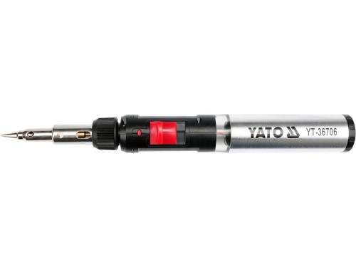 Yato YT-36706 lutownica Lutownica gazowa 1300 °C Czarny, Czerwony, Stal nierdzewna
