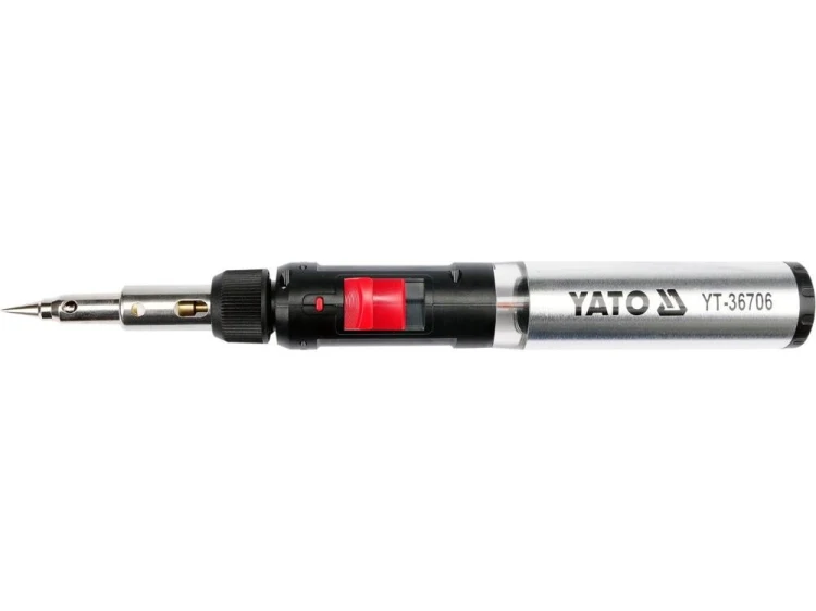 Yato YT-36706 lutownica Lutownica gazowa 1300 °C Czarny, Czerwony, Stal nierdzewna