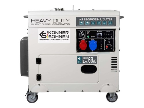 Generator diesla KS 9200HDES-1/3 ATSR 230/400V, rozruch elektryczny (EURO V)