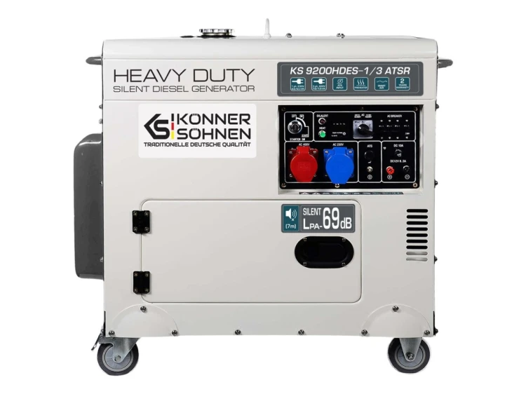 Generator diesla KS 9200HDES-1/3 ATSR 230/400V, rozruch elektryczny (EURO V)