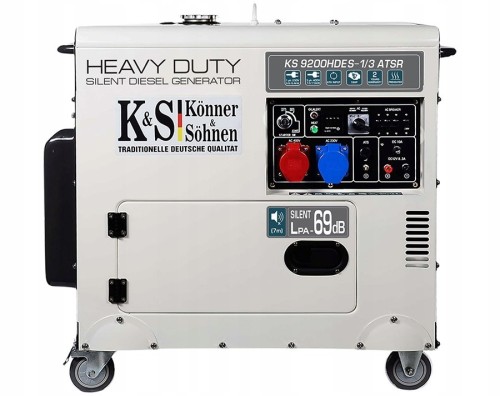 Generator diesla KS 9200HDES-1/3 ATSR 230/400V, rozruch elektryczny (EURO V)