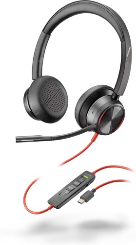 Przewodowe słuchawki HP Poly Blackwire 8225 USB-C/A