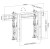 Uchwyt ścienny 37"-70" 1TFT Popout 1Joint 45Kg sw lite Sprzedaż detaliczna